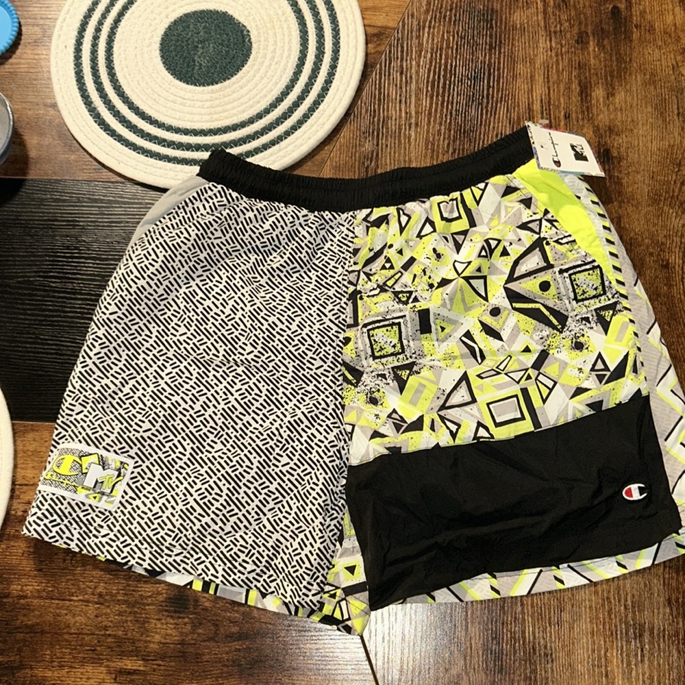 Champion X MTV Retro Crinkle Nylon Shorts